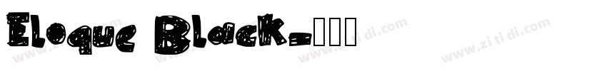Eloque Black字体转换
